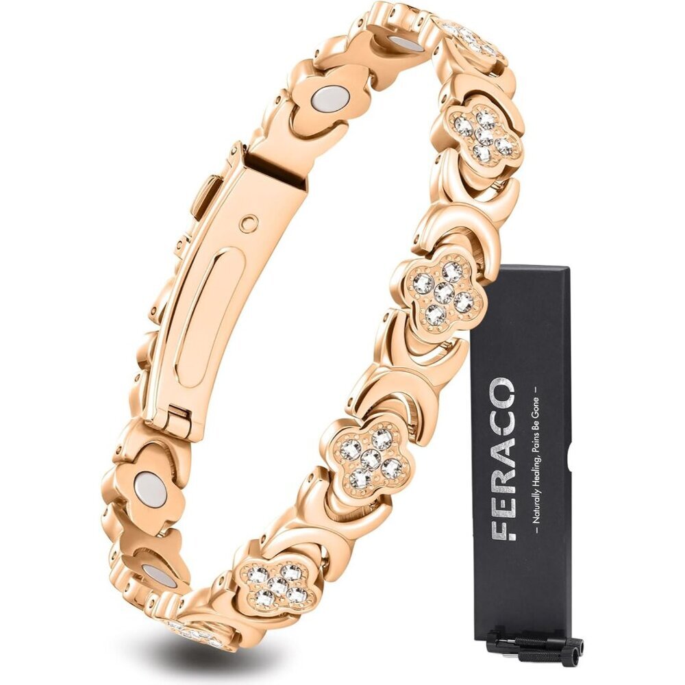 Pure Copper Bracelets for Women, Ultra Strength Magnetic Therapy Bracelet for Pa